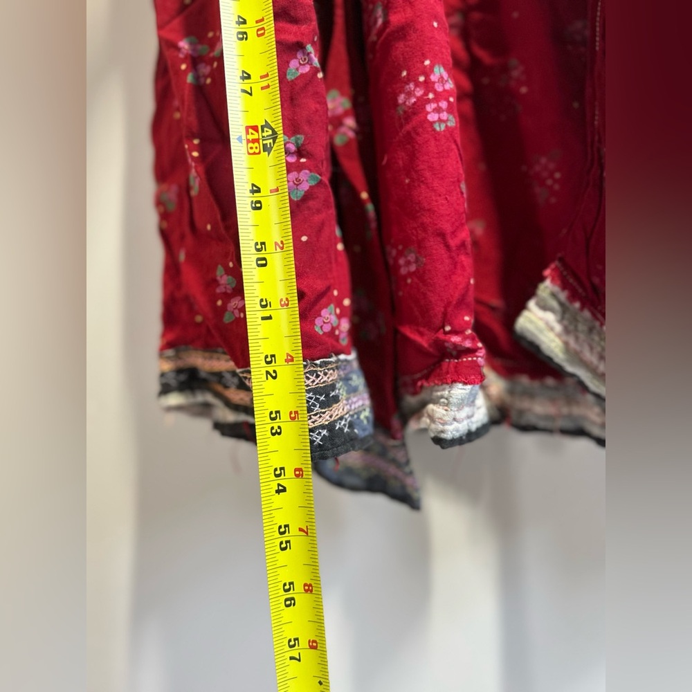 Handmade vintage Red Robe - Picture 5 of 6